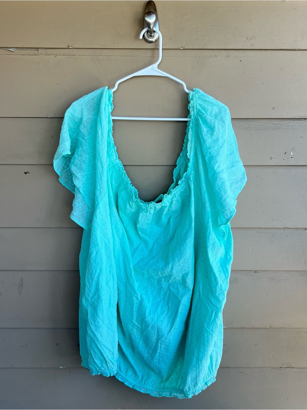 Lane Bryant Peasant Short Sleeve Top - Size 38/40 NWT Hippie Boho